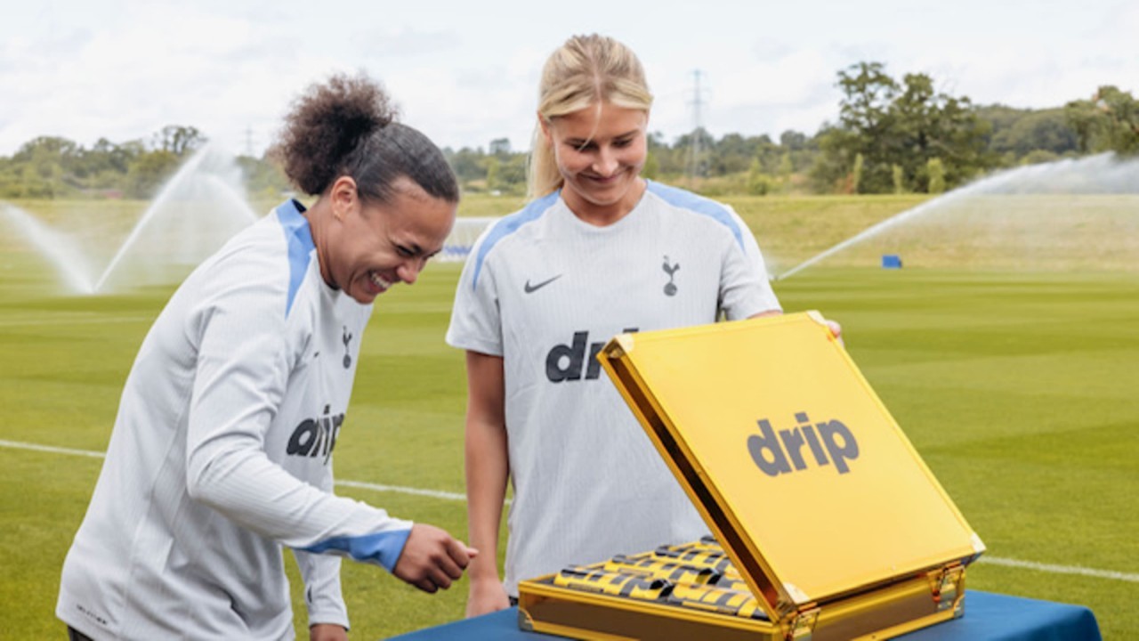 Tottenham announce partnership with new hydration brand Drip