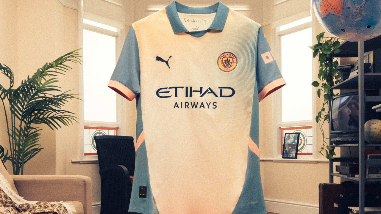 Man City launch Oasis-inspired fourth kit for 2024/25