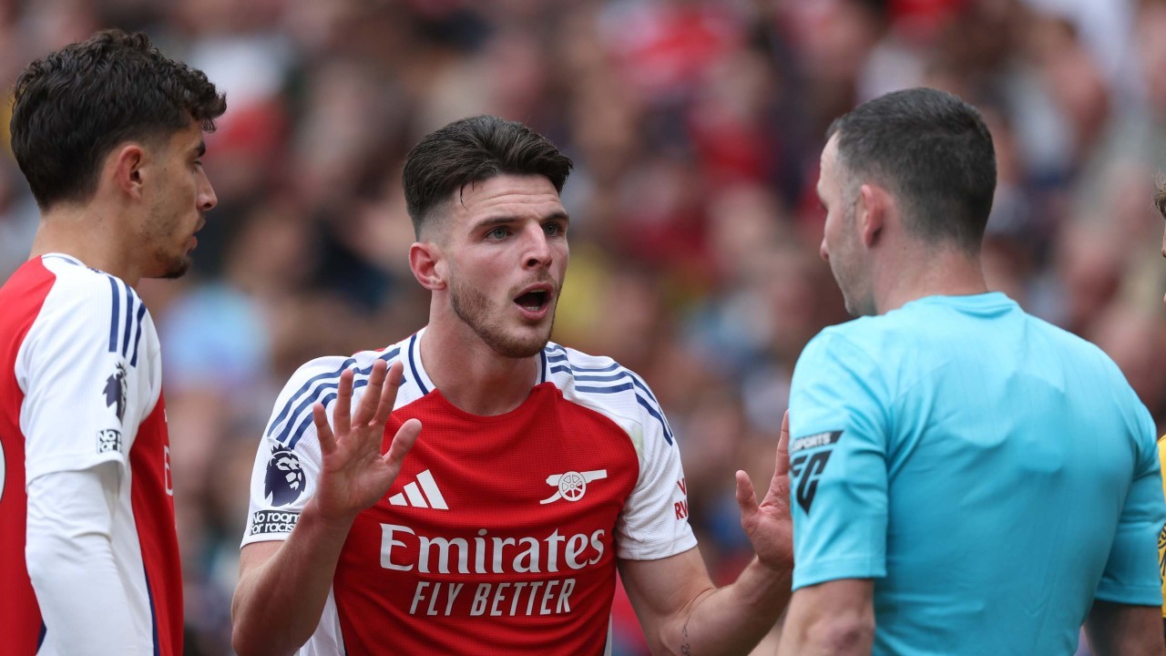 Revealed: What Declan Rice was told by referee after controversial red card