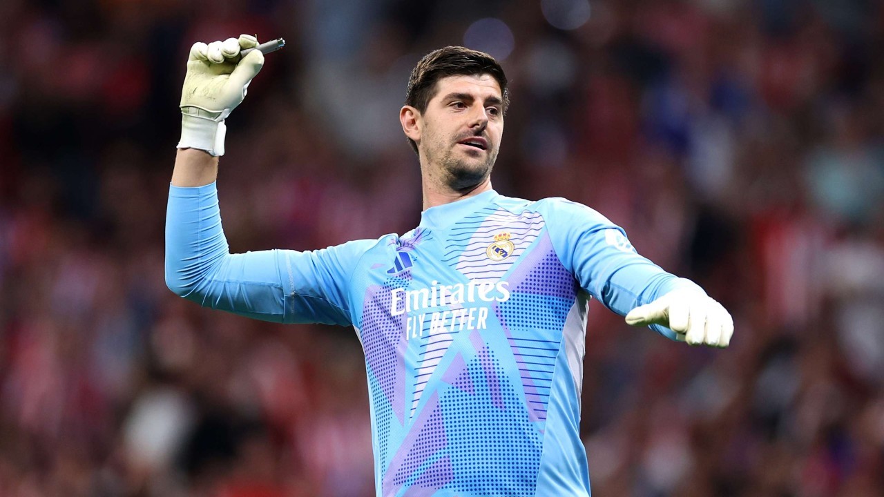 'Acting the victim' - Diego Simeone criticises Thibaut Courtois after Madrid derby crowd unrest