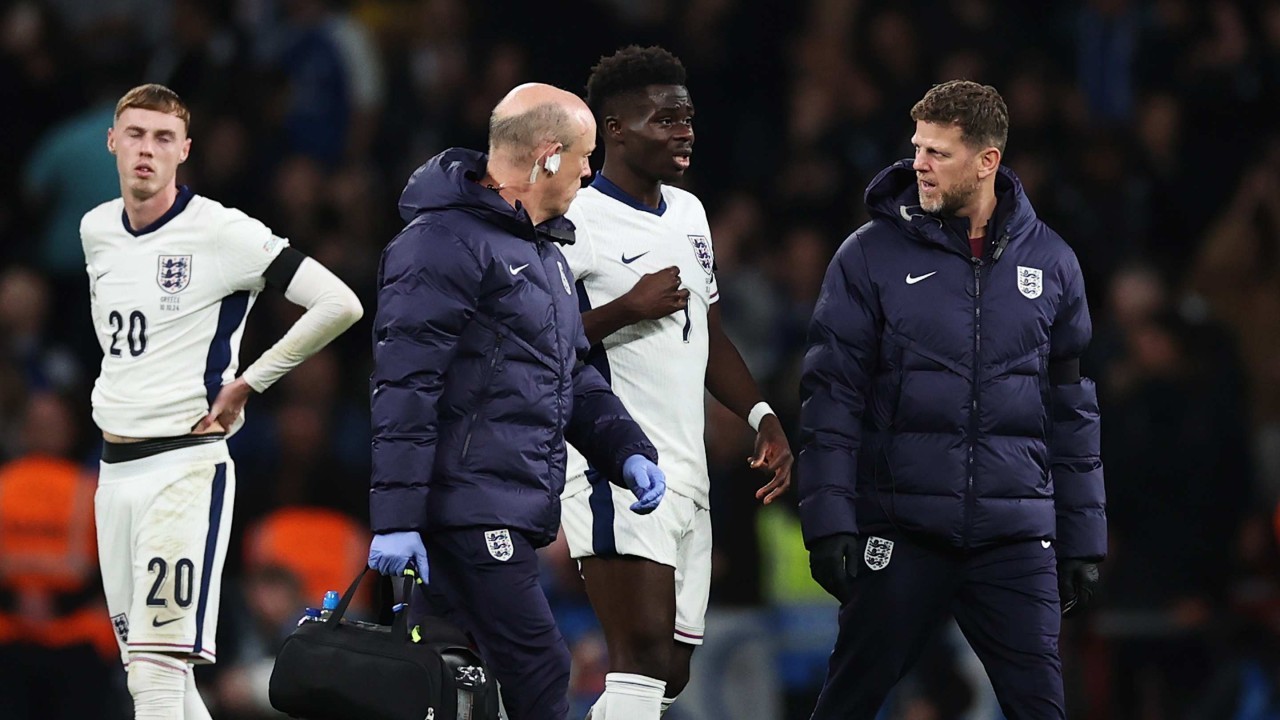 Arsenal dealt Bukayo Saka injury blow during England's Nations League defeat