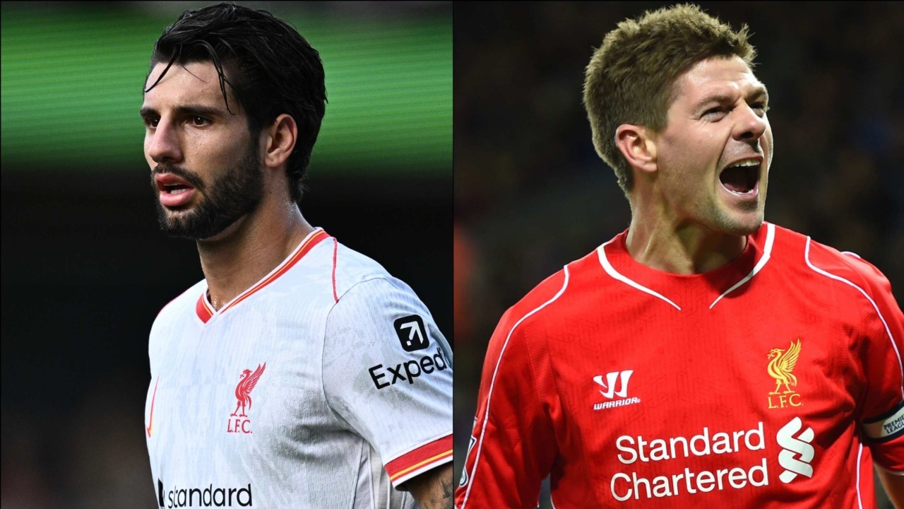 Dominik Szoboszlai's first 50 games for Liverpool compared to Steven Gerrard