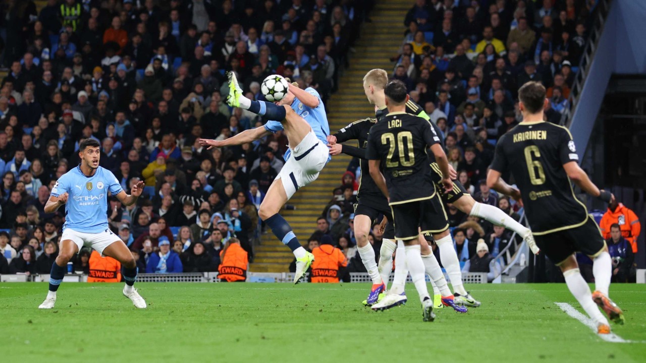 'Not normal for a human being' - Pep Guardiola leads tributes to Erling Haaland's wonder goal