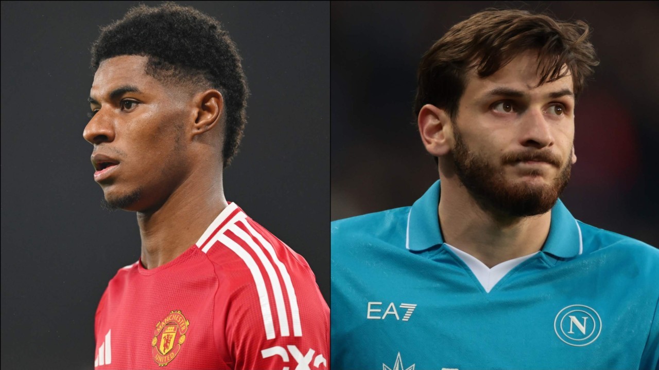 Man Utd eye Marcus Rashford swap deal for Napoli's Khvicha Kvaratskhelia